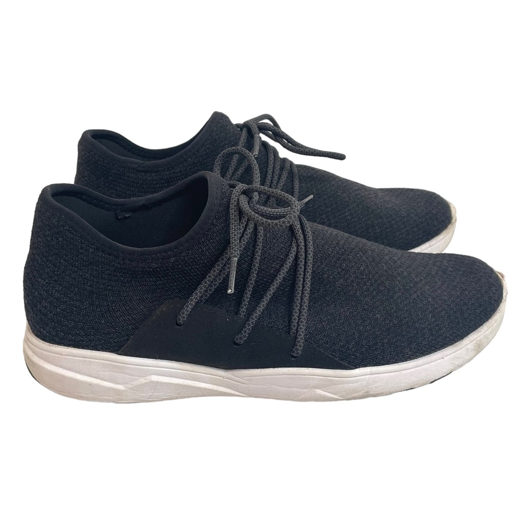 Vessi | CityScape Lace Up Waterproof Knit Sneakers Storm Black Size 10